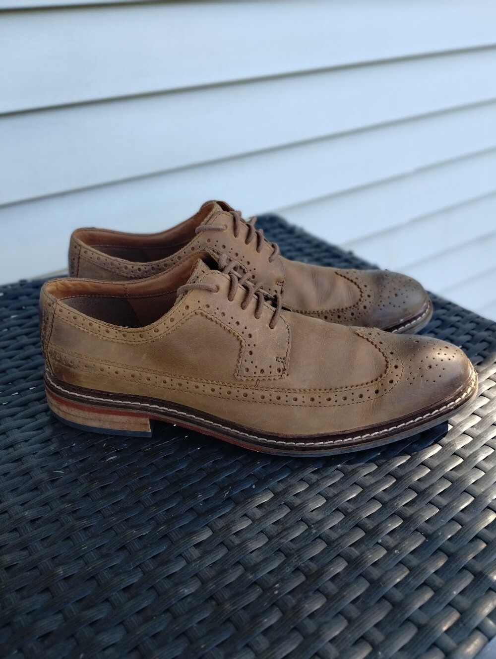 Cole Haan Wingtip Oxford Shoes Men’s 10.5 M Brown Leather C20312 Brogue